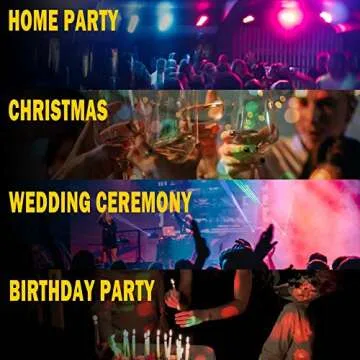 Apeocose 2-Pack Party Lights Sound Activated with Remote Control Music Sync Disco Ball Light DJ Strobe Stage Lamp for Easter Mardi Gras Decorations Home Room Birthday Dance Bachelorette Party Supplies