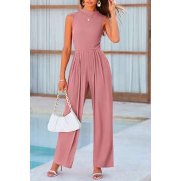 PRETTYGARDEN Women’s Elegant Summer Jumpsuits with Pockets