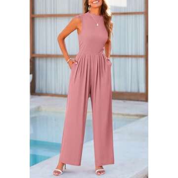 PRETTYGARDEN Women’s Elegant Summer Jumpsuits with Pockets