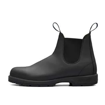 Blundstone 566 Thermal Series Unisex Fully Waterproof Premium Leather Chelsea Boots for Men and Women with Insulated Shearling Footbed & Shock Absorption, Black, 9.5 US Men / 11.5 US Women / 8.5 AU
