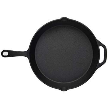 Home-Complete 12" Pre-Seasoned Cast Iron Skillet for Versatile Cooking