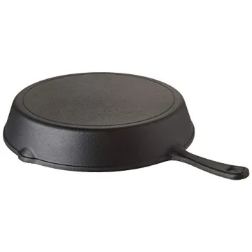 Home-Complete 12" Pre-Seasoned Cast Iron Skillet for Versatile Cooking