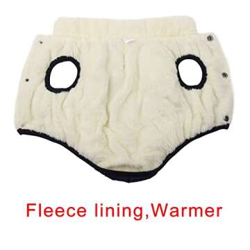 JoyDaog Fleece Lined Warm Dog Jacket for Winter Cold Weather,Soft Windproof Large Dog Coat,Blue XXL