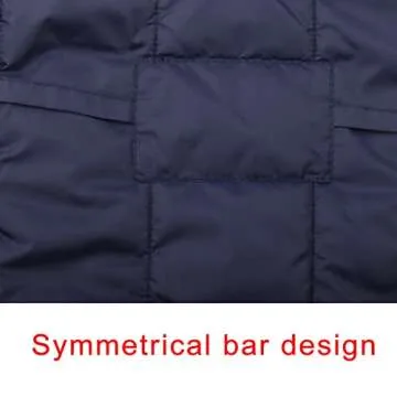 JoyDaog Fleece Lined Warm Dog Jacket for Winter Cold Weather,Soft Windproof Large Dog Coat,Blue XXL