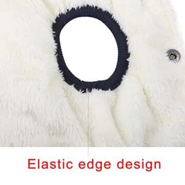 JoyDaog Fleece Lined Warm Dog Jacket for Winter Cold Weather,Soft Windproof Large Dog Coat,Blue XXL