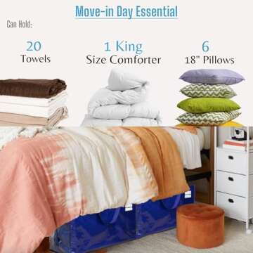 VENO 6 Pack Heavy Duty Storage Bags - Ideal for Moving