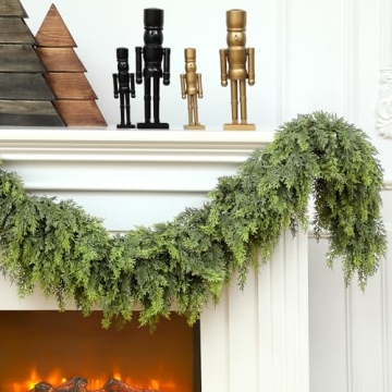 Christmas Cedar Garland - 8.4ft Realistic Faux Pine