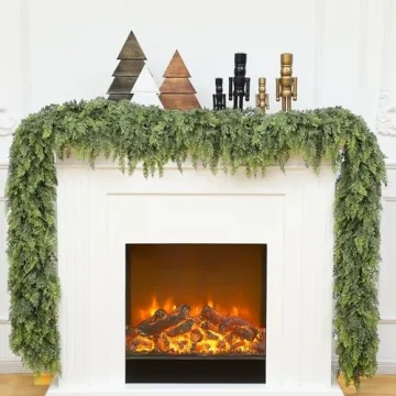 Christmas Cedar Garland - 8.4ft Realistic Faux Pine