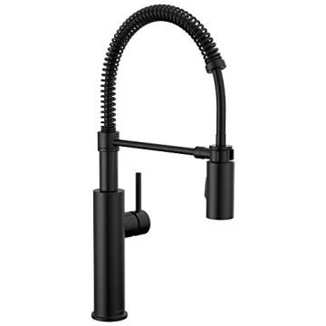 Delta Faucet Antoni Black Kitchen with Pull Down Sprayer for Sinks, Matte Black