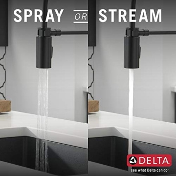 Delta Faucet Antoni Black Kitchen Pull Down Sprayer