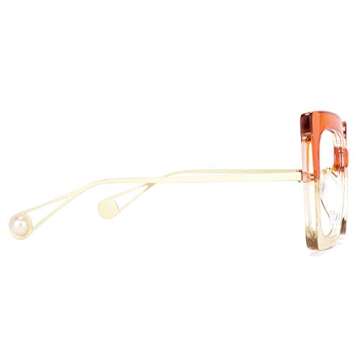 Zeelool Chic Oversized Square Blue Light Glasses for Women