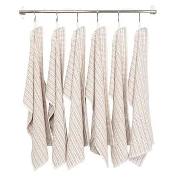 KAF Home Premium Terry Kitchen Towels | Absorbent 6 Pack