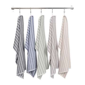 KAF Home Premium Terry Kitchen Towels | Absorbent 6 Pack