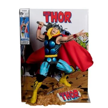 McFarlane Toys - Marvel Thor 1:6th Scale Collectible with Scene & Comic (The Mighty Thor #177)