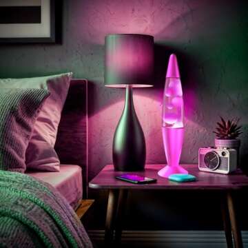 JAMBO 16" Pink Liquid Motion Lamp - Eye-Catching Decor