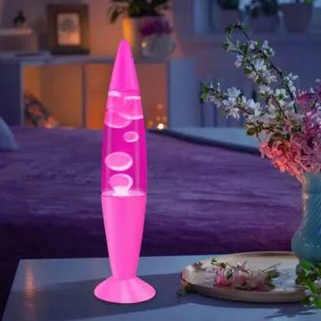 JAMBO 16" Pink Liquid Motion Lamp - Eye-Catching Decor