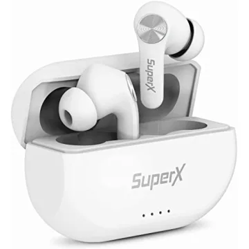 Bluetooth 5.0 Sweatproof Earbuds with Mic - SuperX