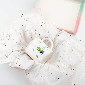 WRAPAHOLIC Metallic Gold Star Tissue Paper - 25 Sheets