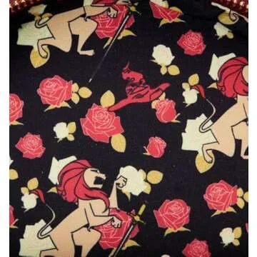 Loungefly Harry Potter Gryffindor House Floral Tattoo Mini Backpack