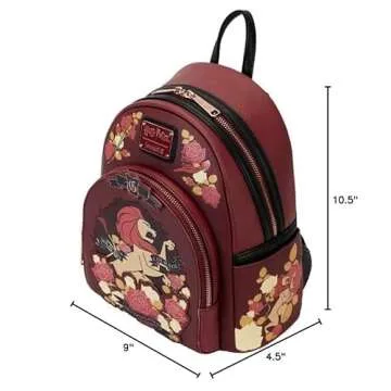 Loungefly Harry Potter Gryffindor House Floral Tattoo Mini Backpack