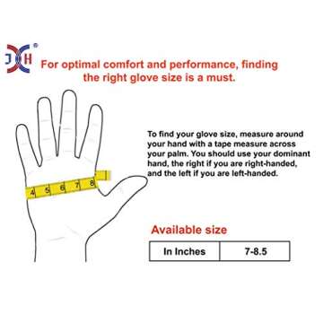 J H Heat Resistant Oven Glove: EN407 Certified 932 °F BBQ & Oven Mitts for Grlling, Baking, Kitchen, Camping,Fireplace Indoor&Outdoor 1 Pair