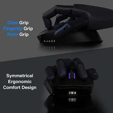 AJAZZ AJ199 Wireless Gaming Mouse,59G Ultra Lightwieght-Huanuo Micro Switch-26K PAW3395 Sensor-40Hrs Battery Life-2.4G/USB-C Mouse Gaming -Wireless Computer Mouse 6 Programmable Buttons,100% PTFE Feet