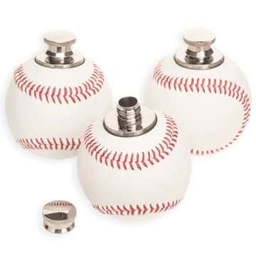 Unique Baseball Flask Gift for Coaches and Baseball Lovers