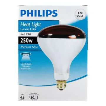 Philips 415836 Heat Lamp Bulb 250-Watt for Warmth and Wellness