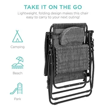 Oversized Zero Gravity Chair with Side Tray for Comfort