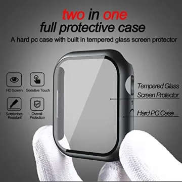 Protective 2 Pack Case for Apple Watch 45mm