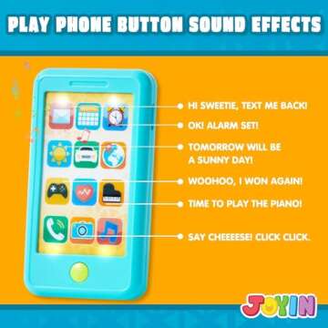 Toddler Play Phone & Keyfob Set for 1-4 Yrs