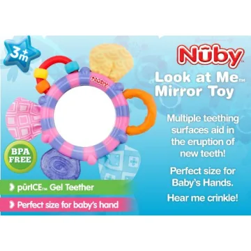 Nuby Look-at-Me Teether Toy for Engaging Teething Plays