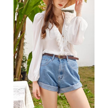 CIDER Denim Shorts XL Fit with Belt Comfortable & Stylish