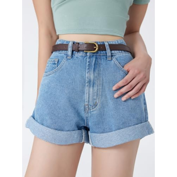 CIDER Denim Shorts XL Fit with Belt Comfortable & Stylish