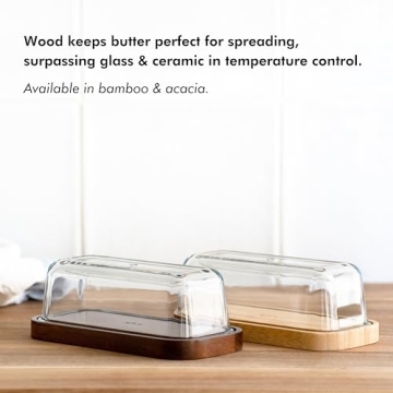 KIVY Glass Butter Dish with Airtight Lid for Each Kitchen
