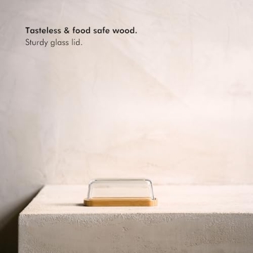 KIVY Glass Butter Dish with Airtight Lid for Each Kitchen