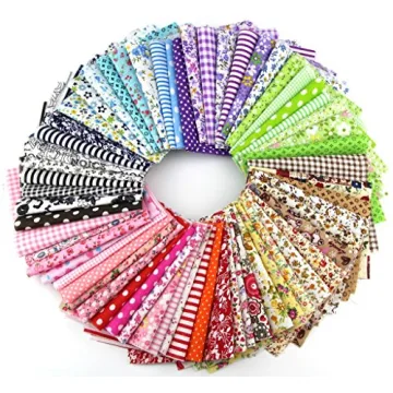 Fabric Patchwork Craft Material Mixed Squares Bundle 20x25cm (15pcs)