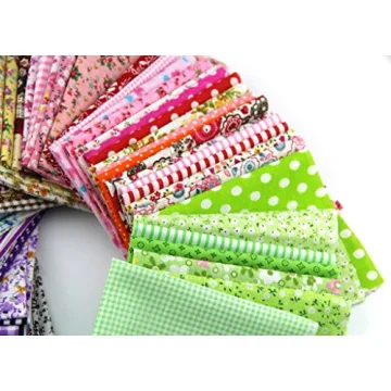 Fabric Patchwork Craft Material Mixed Squares 20x25cm 15pcs