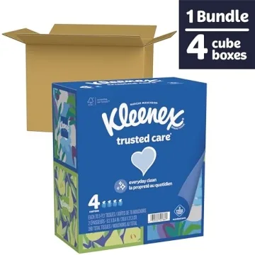 Kleenex Trusted Care Facial Tissues - Soft, Absorbent & Reliable