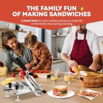 BAOSHISHAN Manual Frozen Meat Slicer, Stainless Steel Meat Cutter Beef Mutton Roll Bacon Nougat for Home Cooking of Shabu Shabu Hotpot Korean BBQ (Include 10 Meat Freezer Bags)