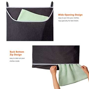 SAVERHO XL Hanging Laundry Hamper Bag for Efficient Storage