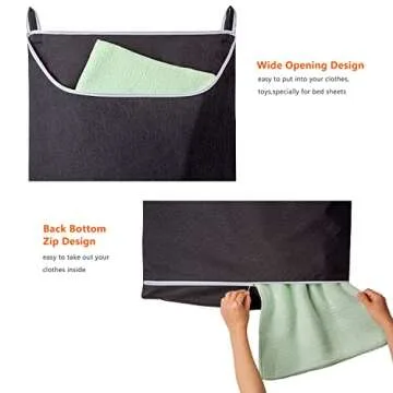 SAVERHO XL Hanging Laundry Hamper Bag for Efficient Storage