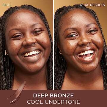 IT Cosmetics CC+ Nude Glow Lightweight Foundation + Glow Serum with SPF 40 - With Niacinamide, Hyaluronic Acid & Green Tea Extract - Deep Bronze - 1.08 fl oz