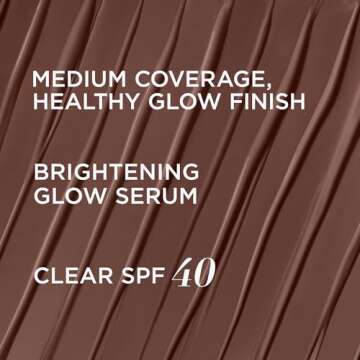 IT Cosmetics CC+ Nude Glow Lightweight Foundation + Glow Serum with SPF 40 - With Niacinamide, Hyaluronic Acid & Green Tea Extract - Deep Bronze - 1.08 fl oz