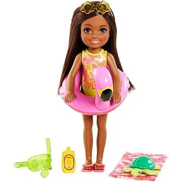 Barbie and Chelsea The Lost Birthday Playset with Chelsea Doll, Jungle Pet, Floatie and Accessories ...