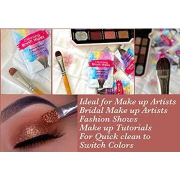 24 Individually Wrapped Makeup Brush Cleansing Cloths