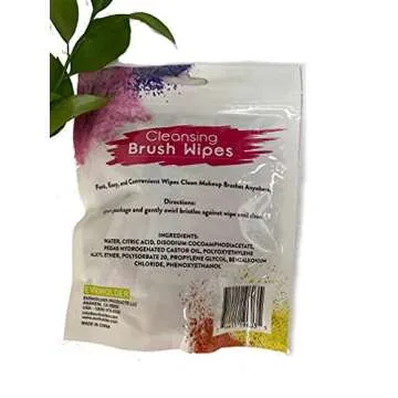 24 Individually Wrapped Makeup Brush Cleansing Cloths