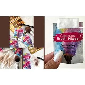 24 Individually Wrapped Makeup Brush Cleansing Cloths