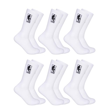 Ultra Game NBA Men's Athletic Cushioned Crew Socks - Official NBA Gear