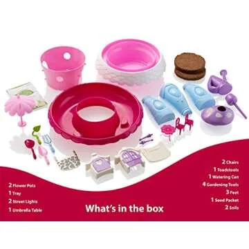 Advanced Play Fairy Garden Kit Kids Gardening Set Indoor Outdoor Play Activity Gardening Tool Set Toys Kids Toddlers Girls Boys Ages 3